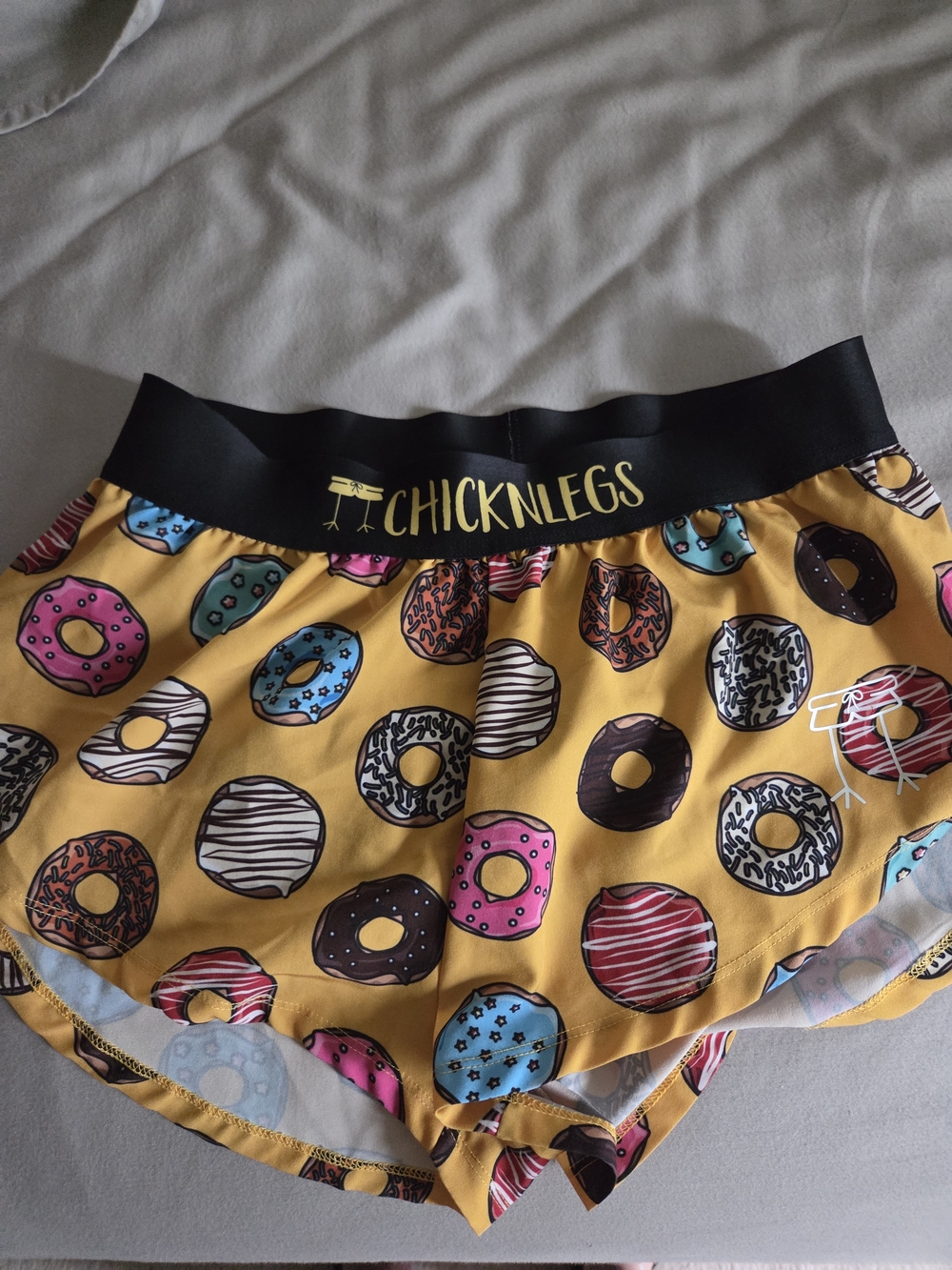 Chicknlegs Donut Print Womens Shorts